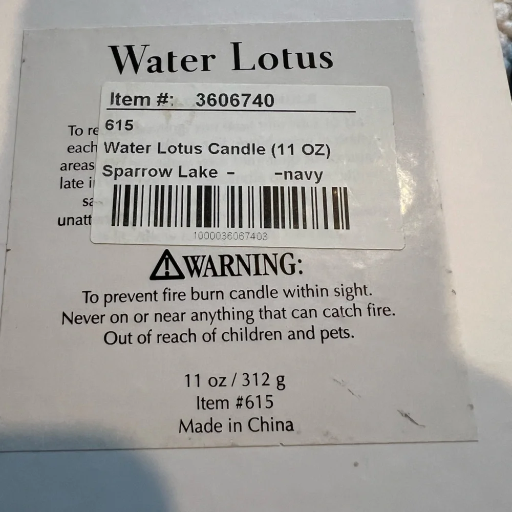 Sparrow Lake Water Lotus Candle - 11 ounce